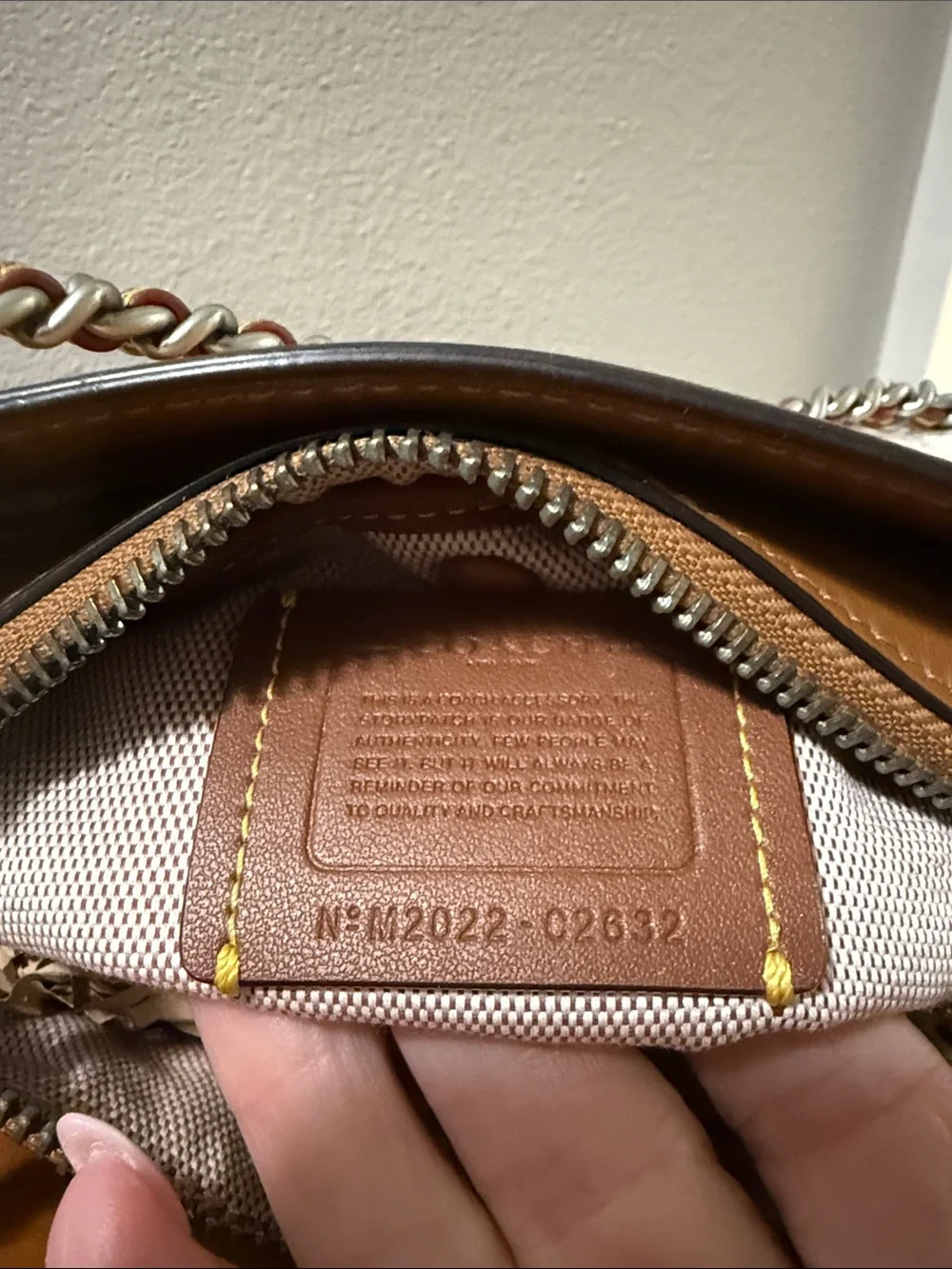 Coach Restored Kate Carryall Peach and Tan Studded Floral Leather Crossbody EUC